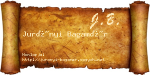 Jurányi Bagamér névjegykártya
